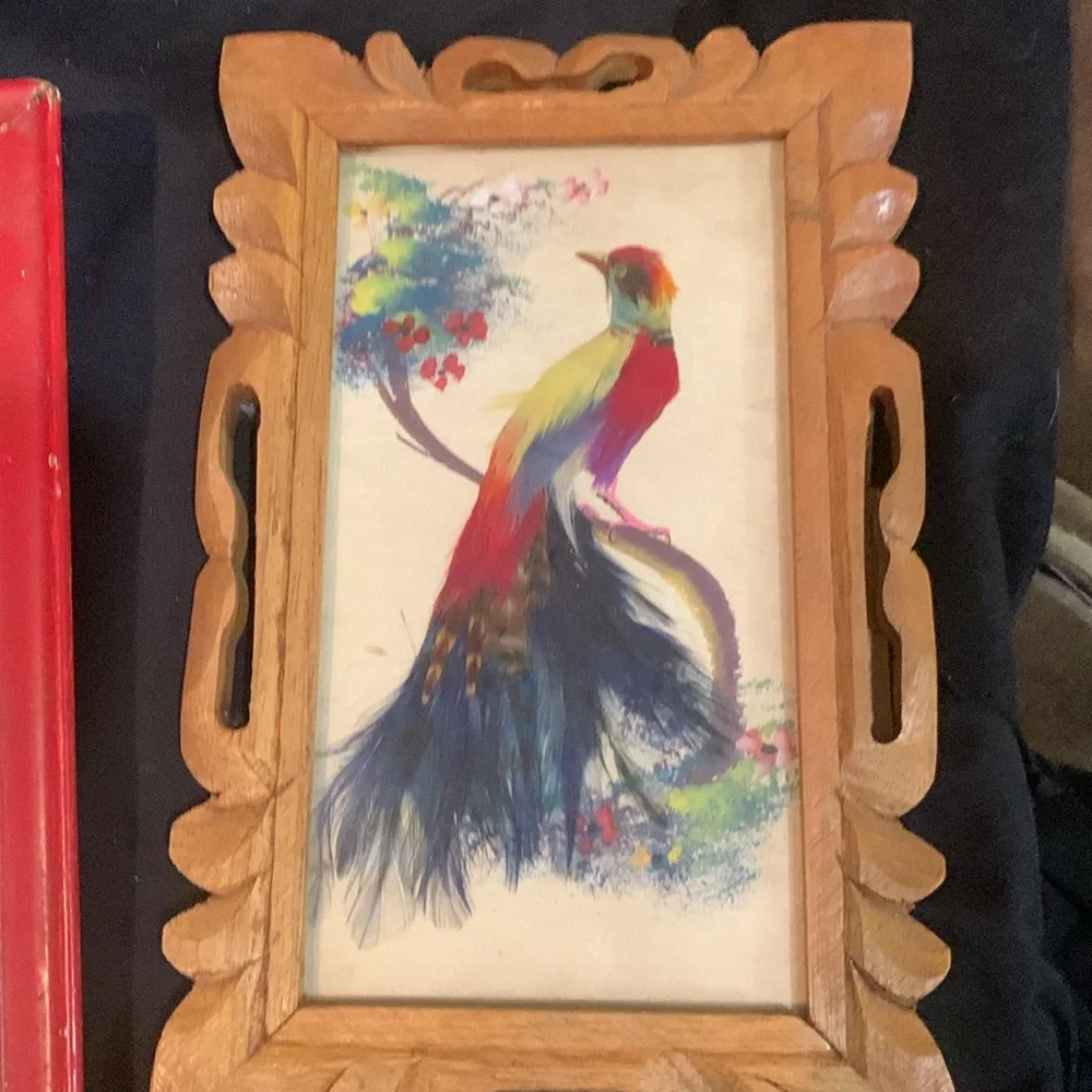 Vintage Mexican Feather Craft (3) - Picture 6 of 8
